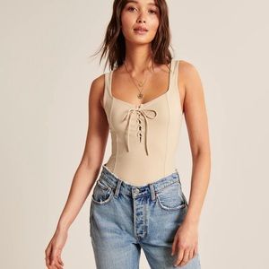 Abercrombie corset bodysuit xs NWT